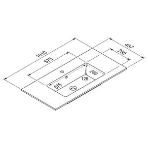 Badezimmerset MYBA XVII (4-teilig) Inklusive Beleuchtung - Beigegrün - Breite: 190 cm