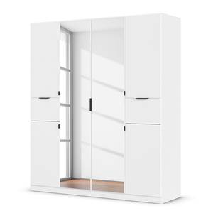 Drehtürenschrank Ticao Spiegel&Softclose Alpinweiß - Breite: 181 cm