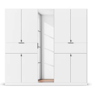 Drehtürenschrank Ticao Spiegel&Softclose Alpinweiß - Breite: 226 cm