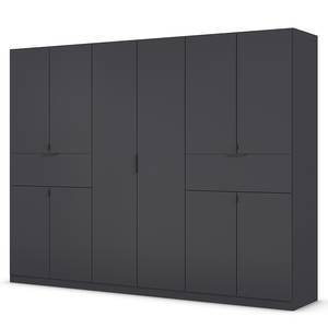 Drehtürenschrank Ticao mit Softclose Graumetallic - Breite: 271 cm