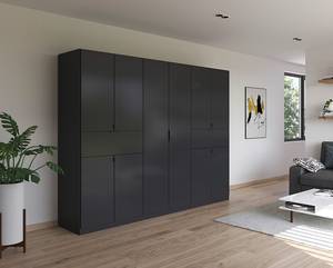 Drehtürenschrank Ticao Graumetallic - Breite: 271 cm