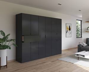 Drehtürenschrank Ticao Graumetallic - Breite: 271 cm