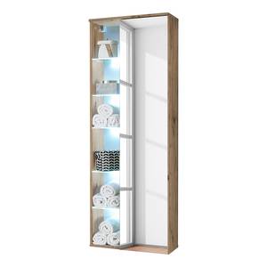 Hoge kast Yalova met verlichting Artisan eikenhouten look