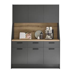 Buffet Kendali Graphit / Evoke Eiche Dekor - Breite: 153 cm