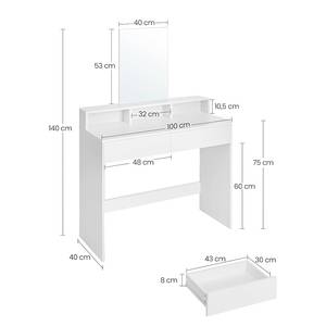 Schminktisch Nabiao Weiß