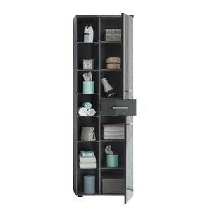 Hoge kast Grey glas - grijs