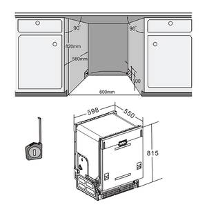 Küchenzeile Pattburg III Eiche Artisan Dekor - Breite: 310 cm - Mit Elektrogeräten