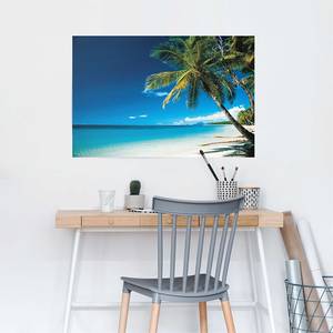 Poster Beach Morning papier - blauw - 61 x 91,5 cm