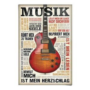 Poster Musik ist Leidenschaft papier - meerdere kleuren - 61 x 92 cm