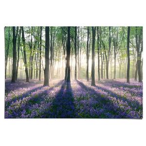 Poster Glockenblumen im Wald Papier - Lila - 61 x 91,5 cm