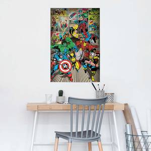 Poster Marvel Heroes Papier - Mehrfarbig - 61 x 91,5 cm