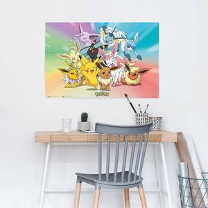 Poster Pokemon Eevee Papier - Mehrfarbig - 61 x 91,5 cm