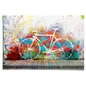 Poster Graffiti Fahrrad Papier - Mehrfarbig - 61 x 91,5 cm