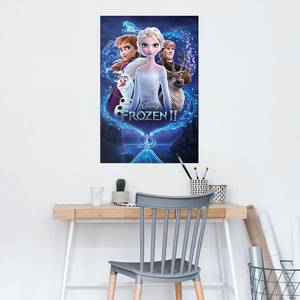 Poster Frozen 2 Papier - Blau - 61 x 91,5 cm
