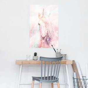 Poster Magical Unicorn papier - roze - 61 x 91,5 cm