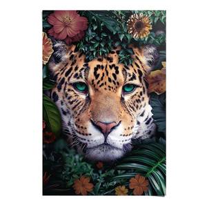 Poster Leopard Flowers papier - meerdere kleuren - 61 x 91,5 cm