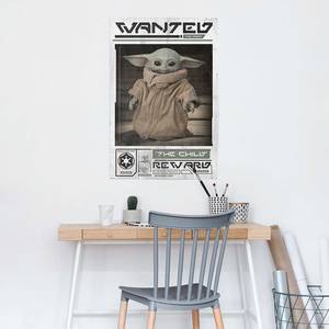 Poster The Mandalorian Wanted papier - groen - 61 x 91,5 cm