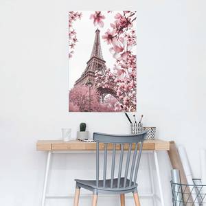 Poster Paris Roze papier - lila - 61 x 91,5 cm