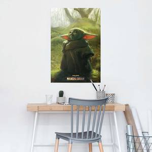 Poster Baby Yoda Grogu papier - groen - 61 x 91,5 cm