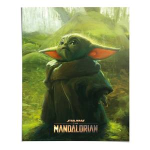 Poster The Mandalorian papier - groen - 40 x 50 cm