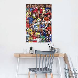 Poster Legends Voetbalspelers papier - meerdere kleuren - 61 x 91,5 cm