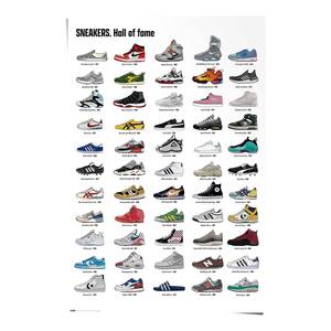 Poster Sneakers Papier - Mehrfarbig - 61 x 91,5 cm