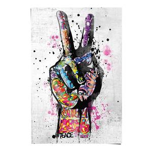 Poster Peace Papier - Mehrfarbig - 61 x 91,5 cm