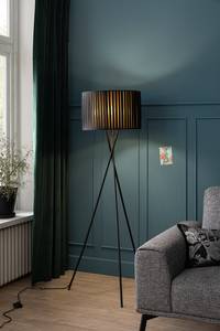 Lampadaire Crease Fer - Noir - 2 ampoule