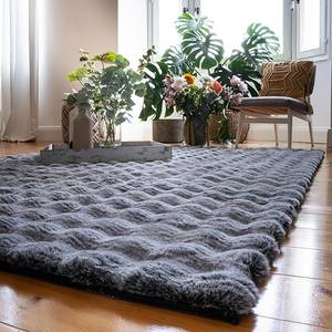 Kurzflorteppich My Calypso Polyester - Anthrazit - 200 x 290 cm