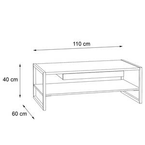 Salontafel Fejel Artisan eikenhouten look/grijs