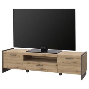 Tv-meubel Fejel Artisan eikenhouten look/grijs