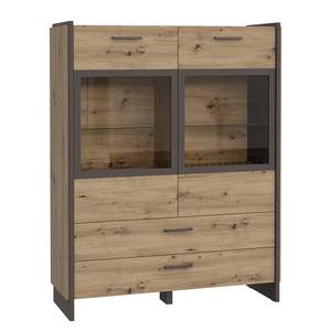 Highboard Fejel Eiche Artisan Dekor / Grau