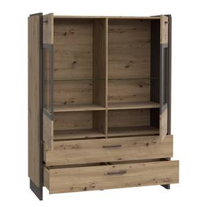 Highboard Fejel Eiche Artisan Dekor / Grau