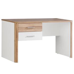 Bureau Tyiago Imitation chêne / Blanc