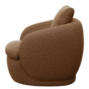 Fauteuil APELLO Geweven stof Mava: Caramel / Bruin / Beige gemêleerd