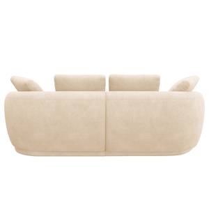 Ecksofa APELLO mit Longchair Bouclé Stoff Bony: Beige - Breite: 217 cm - Longchair davorstehend links