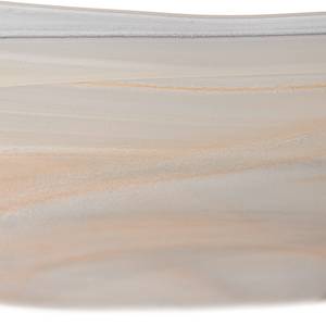 Schale Alabastro Oval Klarglas - Beige