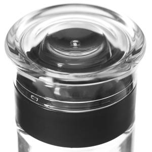 Salière et poivrière Cucina - Lot de 2 Noir - Transparent - Verre - Matière plastique - 4.3 x 9 x 4.3 cm