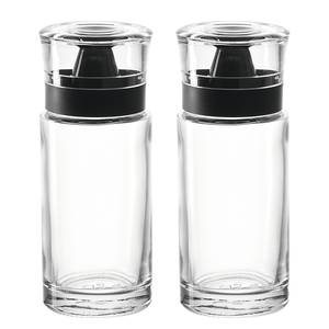 Azijn-/oliefles Cucina set van 2 transparant glas - transparant