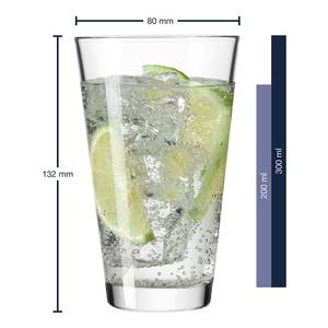 Drinkglas Ciao set van 6 transparant glas - transparant