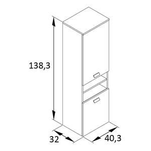 Hochschrank Mona Basaltgrau