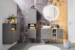 Mobile sottolavabo Mona Grigio basalto / Effetto rovere