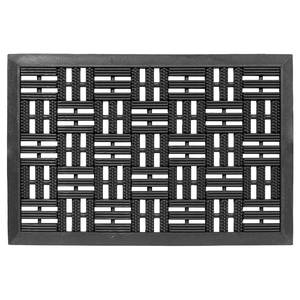 Paillasson Dynamic Caoutchouc - Noir - 40 x 60 cm