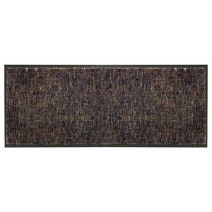 Paillasson Miami Glitter Polyamide - Anthracite / Marron - 67 x 150 cm