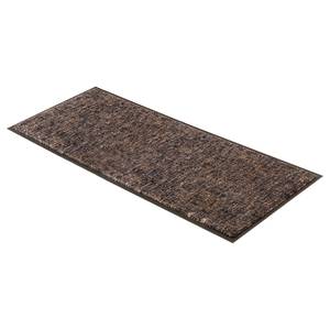 Paillasson Miami Glitter Polyamide - Anthracite / Marron - 67 x 150 cm