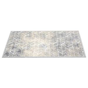 Tapis de couloir Miabella chevrons Polyamide - Beige / Gris clair - 50 x 150 cm