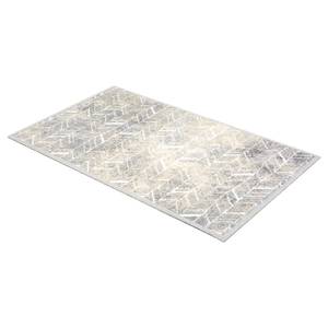 Tapis de couloir Miabella chevrons Polyamide - Beige / Gris clair - 50 x 150 cm