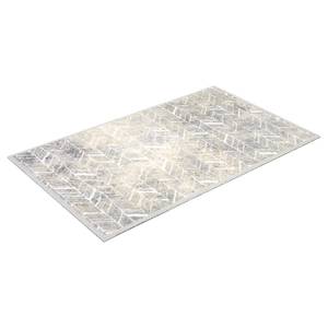 Tapis de couloir Miabella chevrons Polyamide - Beige / Gris clair - 50 x 150 cm