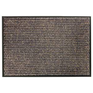 Paillasson Miami points Polyamide - Anthracite / Marron - 67 x 100 cm