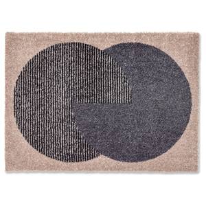 Deurmat Manhattan Circle polyamide - Beige/antracietkleurig - 50 x 70 cm